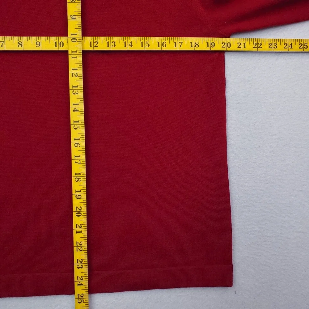 Vintage Banana Republic Sweater Mens Medium Red Merino Wool Pullover Y2K